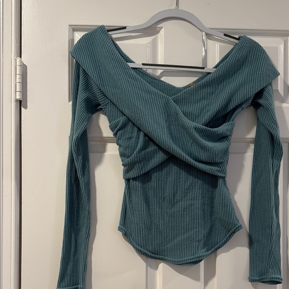 Teal Long Sleeve Women's Top